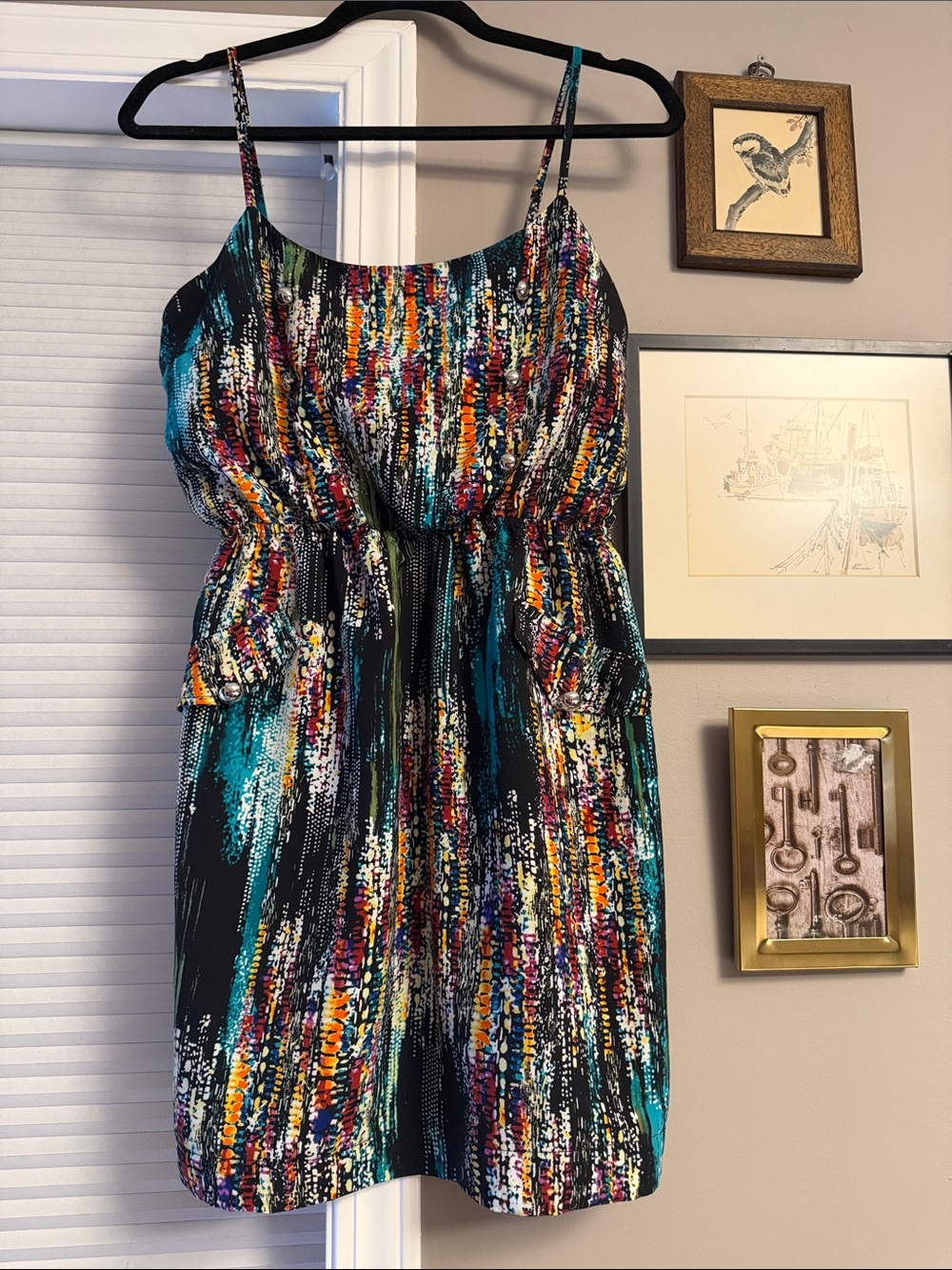 Multi Colour Mini Dress - Picture 3 of 5